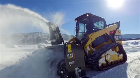 cat snow blower for skid steer|snowblower for skid steer.